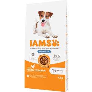 IAMS Crocchette per Cani 12 kg - Advanced Nutrition Weight Control con Pollo Fresco, Basso Contenuto di Grassi e Alto Contenuto di Proteine