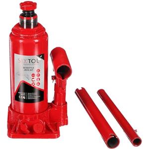 SIXTOL SX BOTTLE JACK 20T | Cric idraulico a bottiglia | Portata 20 tonnellate | Con vite di regolazione superiore