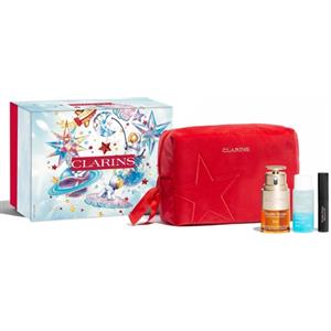 Clarins Cofanetto Rituale Double Serum Eye - Siero Contorno Occhi 20ml, Struccante Bifasico 30ml, Mascara 3ml