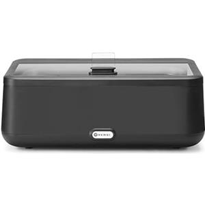 HENDI Scaldavivande, UNIQ, Buffet server, chafing dish, elettrico, sistema di bagnomaria, 12,5L, 220V, 700W, 607x402x(H)245mm, vetro temperato, acciaio inox, Alu, PP, nero