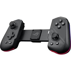 ASUS ROG Tessen Controller Mobile per Telefoni Cellulari, Design Pieghevole, USB Type-C, Paddle Posteriori in Alluminio, Ricarica Rapida da 18 W, Zero Latenza, Illuminazione Aura RGB, Nero