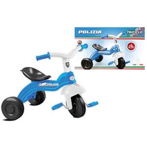 Grandi Giochi - Triciclo Polizia - Prodotto ufficiale Forze dell'Ordine - PL115000