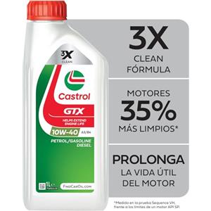 Castrol OLIO MOTORE LUBRIFICANTE CASTROL GTX ULTRACLEAN 10W-40 A3/B4 1L