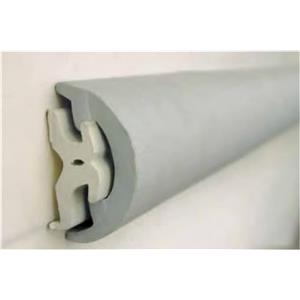 Tessilmare Profilo Parabordo in PVC Grigio 80 mm - Bobina da 24 metri con Montaggio Facile