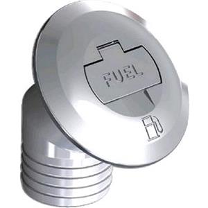 Osculati Tappo Carburante 50 mm Inclinato in Ottone Cromato con Maniglia di Apertura
