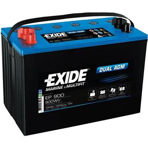Exide Technologies Batteria AGM 100 Ah 12V - Senza Manutenzione, Maggiore Potenza in Avviamento