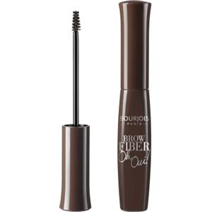 Bourjois Mascara Sopracciglia Brow Fiber Oh Oui, Gel per Sopracciglia con Fibre, Formula a Lunga Durata, 03 Castano Scuro