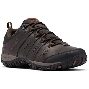Columbia Woodburn 2 WP, Scarpe da trekking ed escursionismo impermeabili a vita bassa Uomo, Cordovan/Cinnamon 2024 , 50 EU