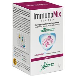Aboca Immunomix Advanced - Integratore Alimentare 50 Capsule con Echinacea, Sambuco, Zenzero ed Eleuterococco per il Supporto del Sistema Immunitario