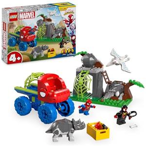 LEGO Marvel Team Spidey: Salvataggio su Dino-Ruspa, Giochi d'Avventura per Bambini e Bambine da 4 Anni con Veicoli Giocattolo, Personaggi Supereroi e Dinosauri, Spidey e i Suoi Fantastici Amici 11199