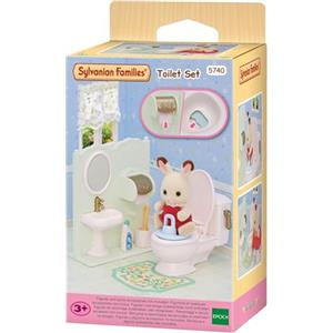 Sylvanian Families - Set Accessori Toilette Completo - Mobili e Dettagli Interattivi per Case delle Bambole - Modello 5740