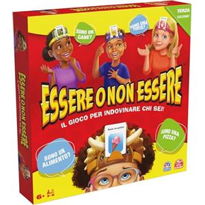 Spin Master Games Editrice Giochi, Essere o Non Essere, il Più Classico tra i Giochi da Tavolo per Indovinare Chi Sei, Giochi di Società per la Famiglia, Giochi di carte per bambini, Giochi da Tavolo da 6 anni in su