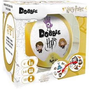 Asmodee Dobble Harry Potter, Gioco Da Tavolo Per Tutta La Famiglia, 5 Party Game Per 2 e 8 Giocatori, da 6 Anni, Edizione In Italiano, Multicolore