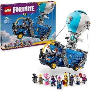 LEGO Fortnite Bus della Battaglia Giocattolo - Veicolo da Esposizione dal Videogioco con 9 Minifigure e Accessori - Giochi di Natale - Regalo per Gamer, Bambini, Bambine e Fan da 10 Anni - 77073