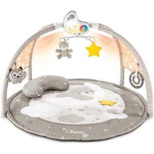 Chicco Palestrina dei Colori Beige 3in1, Palestrina Neonato Multifunzione Elettronica con Tappeto, Proiettore Stelle, Luce Notturna Removibile e Melodie Rilassanti, Giochi Neonato 0+ Mesi