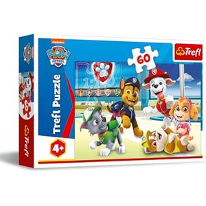 Trefl - Paw Patrol, nel Mondo dei Cuccioli - Puzzle 60 Tessere - Puzzle Colorati con Personaggi delle Fiabe, Intrattenimento Creativo, Gioco per Bambini a Partire dai 4 Anni