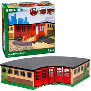 Brio World - Gran Deposito Per Treni | Accessorio Pista Trenino | Trenino Albero Di Natale | Per Bambini Dai 3 Anni In Su | Compatibile Con Tutti I Prodotti Brio | Regalo Bambini
