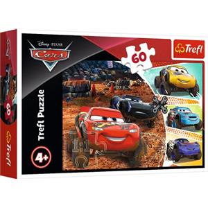 Trefl, Puzzle, Disney Cars, 60 Pezzi, Saetta McQueen con Gli Amici, per Bambini dai 4 Anni