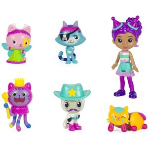 DREAMWORKS GABBY'S DOLLHOUSE Gabby's Dollhouse, Set Deluxe con Personaggi a Tema Festa, con Gabby, 5 Gattini, Giocattoli a Sorpresa e Accessori per la Casa delle Bambole, Giocattoli per Bambine e Bambini, 3+ Anni