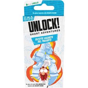 Asmodee - Unlock! Short Adventures, Ricette Segrete del Passato - Gioco da Tavolo con App, Escape Room, 1-6 Giocatori, 10+ Anni, Edizione in Italiano