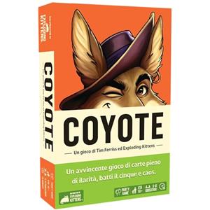 Asmodee Coyote, un Gioco da Tavolo Creato da Exploding Kittens, 7+ Anni, 3+ Giocatori, Edizione in Italiano