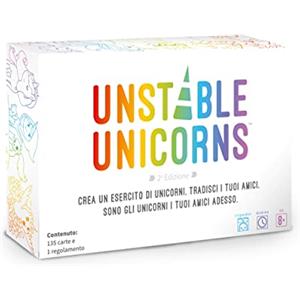 Asmodee - Unstable Unicorns - Gioco Da Tavolo, Carte da Gioco Competitivo, 2-8 Giocatori, 8+ Anni, 30-60 min, Edizione In Italiano