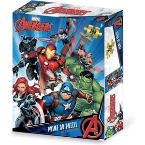 Grandi Giochi Avengers Puzzle Lenticolare Verticale, con 200 Pezzi Inclusi e Confezione con Effetto 3D Pua02000