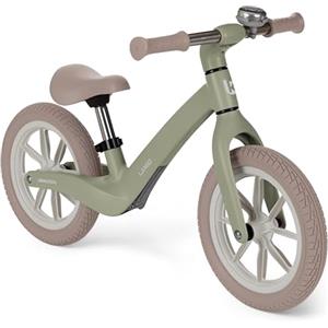 Kikka Boo KikkaBoo Bicicletta Senza Pedali 3 Anni LANSER, Bici Senza Pedali 3-6 Anni, Pronta All'uso, Facile da Guidare e Trasportare, Aiuta l'equilibrio, Cresce Con il Bambino, Verde militare
