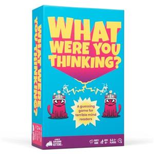 Exploding Kittens - What Were You Thinking? A Hilarious Guessing Board Game - Party Game for Ages 10 and up - Great for Adults, Teens, and Kids - A Game for 3 Players or More