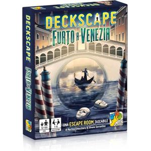 dV Giochi- Deckscape-Furto a Venezia-Una Escape Room Tascabile-Edizione Italiana, Multicolore, DVG4479, dai 12 ai 99 anni