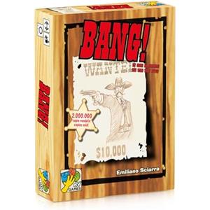 dV Giochi BANG! - Gioco da tavolo ambientato nel Far West, Gioco di Carte a Ruoli Nascosti, 4-7 Giocatori, 8+ Anni, 20-40 Minuti
