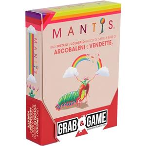Asmodee: Mantis Grab & Game (Versione Tascabile), Gioco da Tavolo in Formato da Viaggio, 10+ Anni, 2-4 Giocatori, Edizione in Italiano