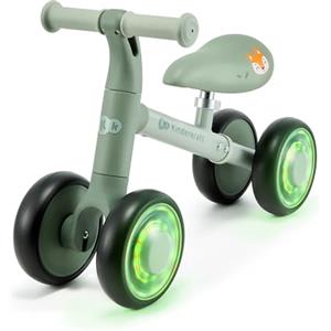 kk Kinderkraft Kinderkraft CUTIE FLASH, bicicletta educativa per bambini, senza pedali, ruote con luci a LED, design moderno, costruzione sicura, per bambini a partire da 1 anno, Verde