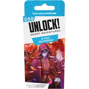 Asmodee - Unlock! Short Adventures, Il Volo dell'Angelo - Gioco da Tavolo con App, Escape Room, 1-6 Giocatori, 10+ Anni, Edizione in Italiano