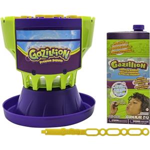Gazillion Bubbles Gazillion Sparabolle di Sapone Bubble Craze | Macchina Bolle di Sapone Bambini Elettrica | Per Feste, Celebrazioni ed Esterni | Con Luci LED Cambia Colore | Spara Bolle per Bambini dai 3 Anni in Su