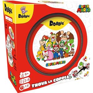 Asmodee: Dobble Super Mario, Eco-Sleeve, Divertente Gioco da Tavolo per Tutta la Famiglia, 2-8 Giocatori, 6+ Anni, Edizione in Italiano