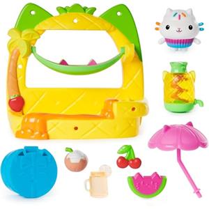 DREAMWORKS GABBY'S DOLLHOUSE Gabby's Dollhouse - Set da gioco da balcone di Dolcetto, 8 pezzi con figure giocattolo, accessori per la casa delle bambole e giochi sensoriali, giocattoli per bambini per ragazze e