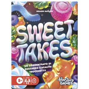 Hasbro Gaming, Sweet Takes, Gioco di Strategia con Carte, per Bambini e Bambine da 8 Anni in Su, Ottima Idea Regalo di Natale, Per Famiglia e Amici, 2-5 Giocatori, in Italiano