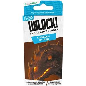 Asmodee - Unlock! Short Adventures, Il Dungeon di Doo-Arann - Gioco da Tavolo con App, Escape Room, 1-6 Giocatori, 10+ Anni, Edizione in Italiano