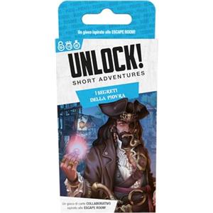 Asmodee - Unlock! Short Adventures, I Segreti della Piovra - Gioco da Tavolo con App, Escape Room, 1-6 Giocatori, 10+ Anni, Edizione in Italiano
