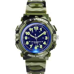 DTKID Orologio Bambino Bambina, Luci 7 Colori - Orologio Analogico per Bambini al Quarzo, Impermeabile 3 ATM, per Bambini e Ragazzi 5-16 Anni