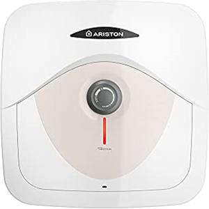 Ariston Dune RS - Scaldabagno Elettrico 30 Litri 38x41x42 cm - Boiler Elettrico con Display LED Controllo Temperatura, Installazione in Italia Sopralavello, Beige 220V, Classe Energetica A