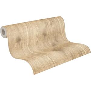 A.S. Création Carta Da Parati Effetto Legno Elements Carta da parati tessuto non tessuto 10.05 m x 0.53 m Marrone Beige Prodotto in Germania 300434 30043-4