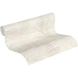 A.S. Création Carta Da Parati Palme Neue Bude 2.0 Ed. II Carta da parati tessuto non tessuto 10.05 m x 0.53 m Beige Crema Grigio Prodotto in Germania da A.S. Création 374113 37411-3