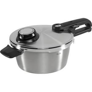 Fissler Vitavit Premium Pentola a pressione in acciaio inox 3.5 L, 22 cm, 4 livelli di cottura, incluso inserto, adatta a fornelli a induzione