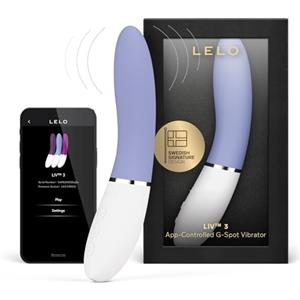 LELO LIV 3 Vibratore per il Punto G Controllato da App per Donne con 8 Modalità di Piacere e una Forma Curva, Powder Blue