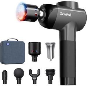 Bob and Brad X6 Pro Max Pistola Massaggio Muscolare con Testa Massaggiante Metallo e Caldo Freddo, Pistola Massaggiante, Elettrico Massaggiatore per Massaggio del Corpo Spalla Schiena