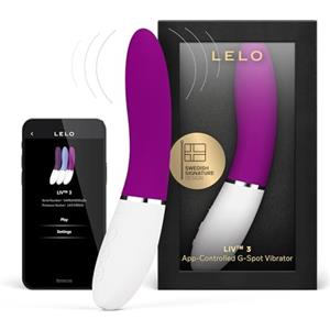 LELO LIV 3 Vibratore per il Punto G Controllato da App per Donne con 8 Modalità di Piacere e una Forma Curva, Deep Rose