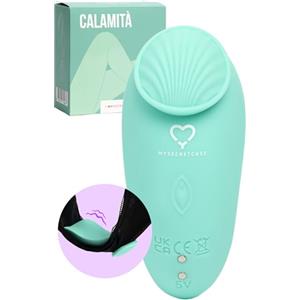 MySecretCase Vibratoreper Donna Professionale Comando A Distanza - Vibratore Clitoride Telecomando Piccolo, Vibratori Wirless Sextoys Telecomandato, Stimolatore Clitoride Femminile Coppia (Turchese)