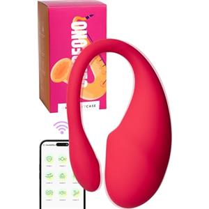 MySecretCase Vibratoreper Donna Professionale - Vibratore per Donne, Ovetto Vibrante con Telecomando a Distanza via App per Clitoride, Stimolatore Sessuale Wireless per Clotoride Femminile (Fucsia)